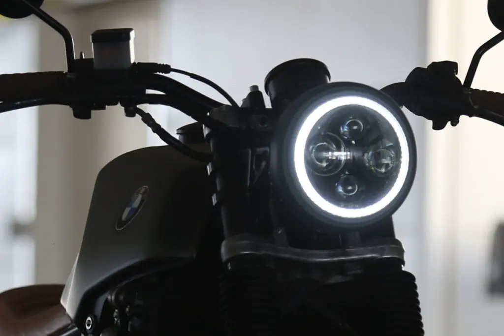 lights option cafe racer motorbike