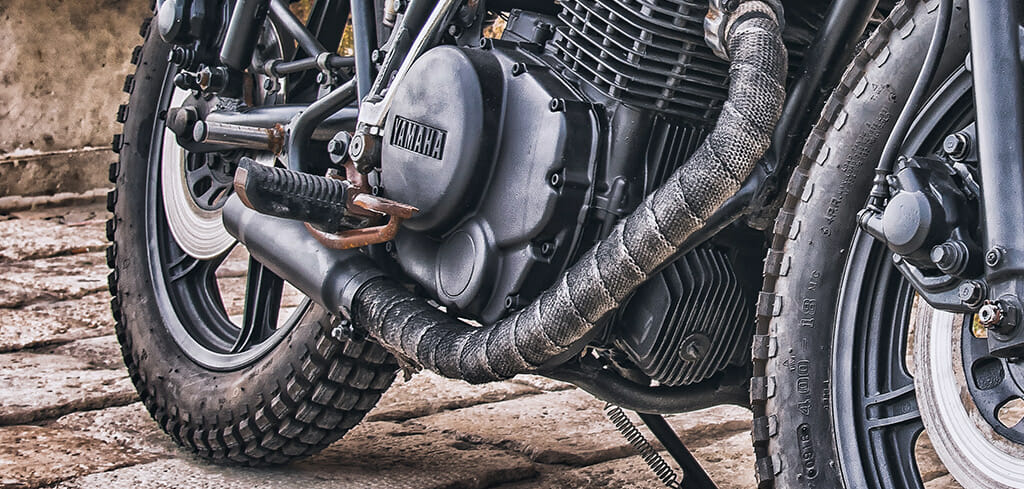 how to wrap your motorcycle exhaust